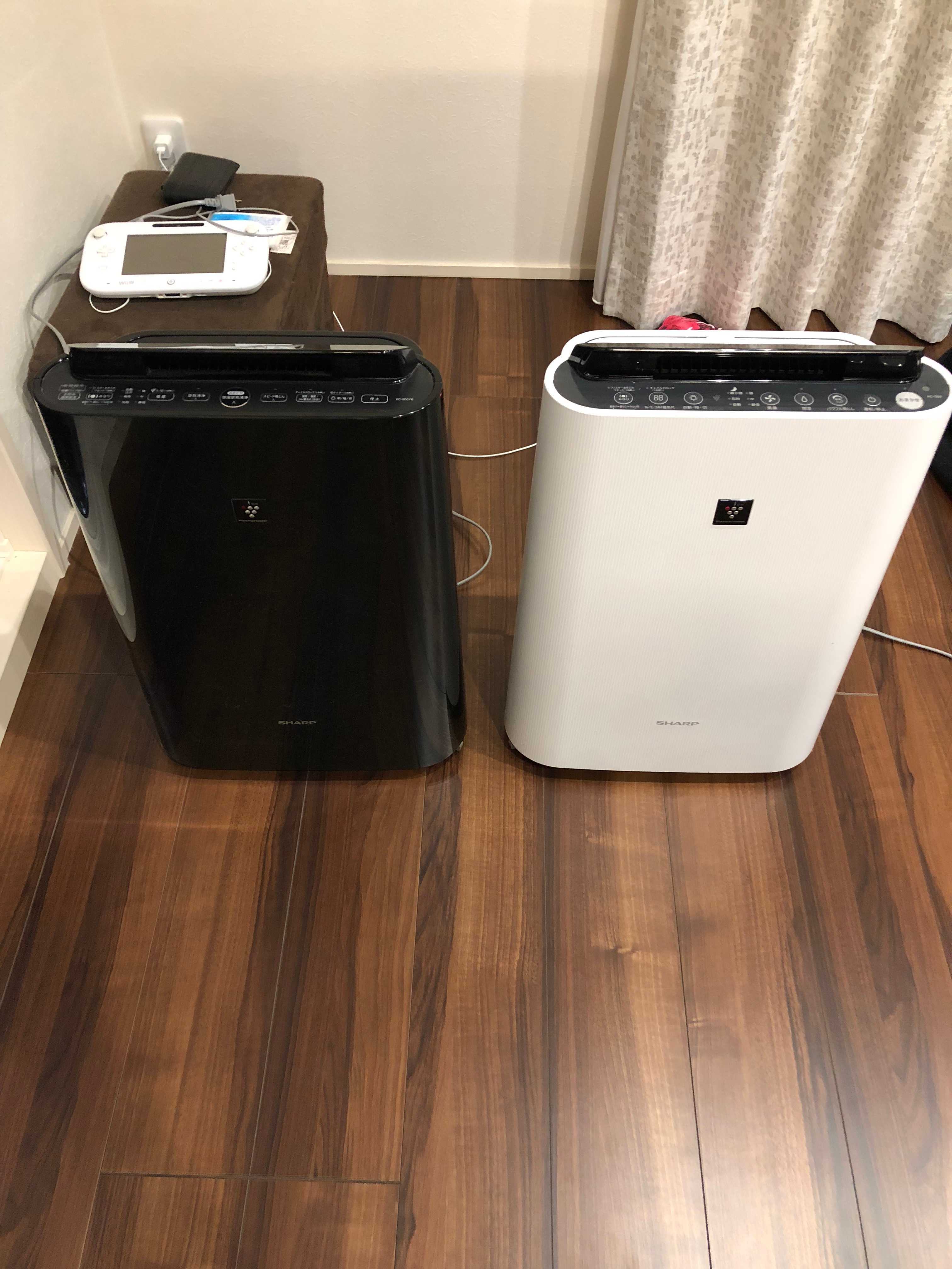 空気清浄機型の加湿機を導入（シャープKC-G50) - シャーウッドで