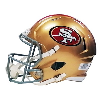 オーダー］リデル NFL レプリカヘルメット（1/1サイズ） 49ers