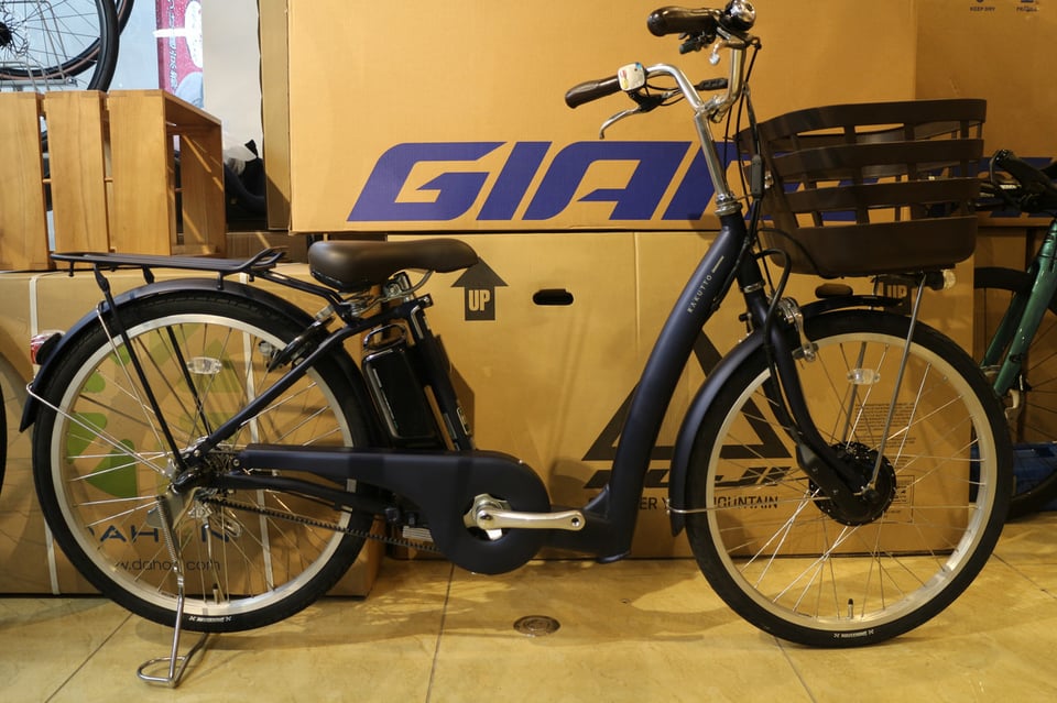 二条店】足を大きく上げなくても乗れる BRIDGESTONE ラクット 24インチ