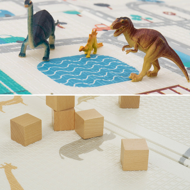 プレイマット 折りたたみ コンパクト収納 キッズラグ 子供部屋