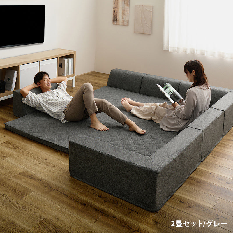 洗える ラグソファ ソファラグ ピターら 萩原 | おしゃれな家具