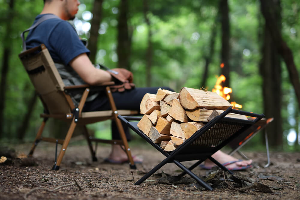 ONOEコラボ企画第4弾「薪ラック」が新登場。 ｜活動報告｜QUICKCAMP