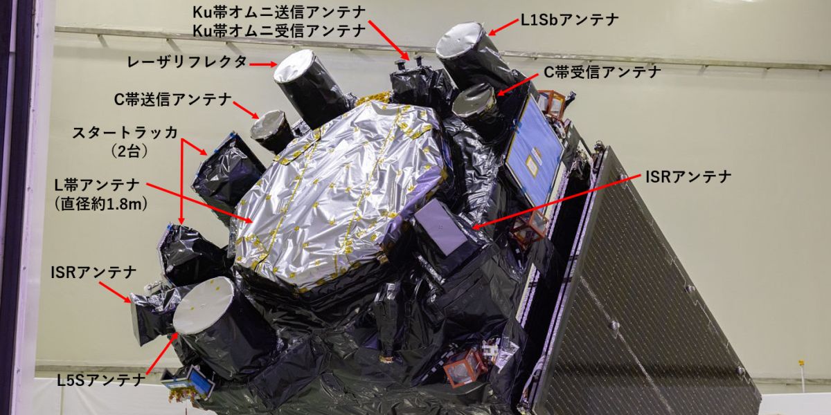 報告] みちびき7号機の機体公開｜イベント情報｜みちびき（準天頂衛星