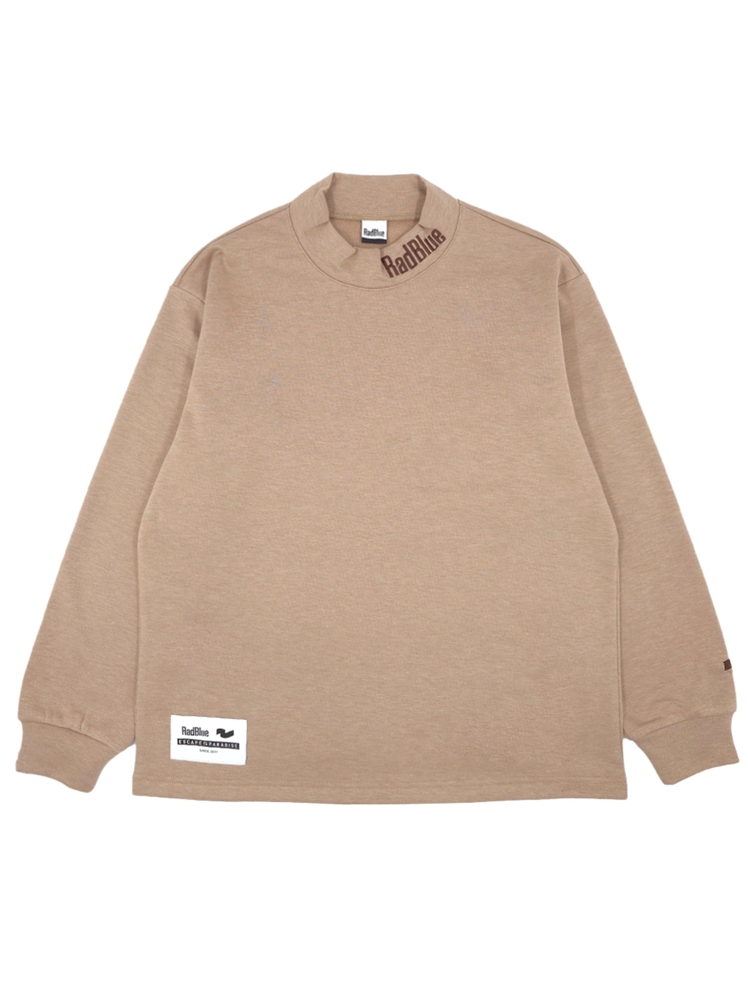 ウールタッチモックネックロングスリーブ