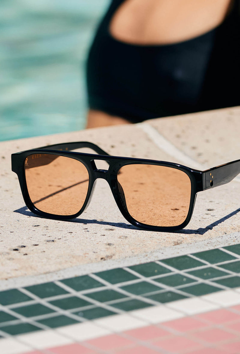 Rifka 54 Recycled Black / Spritz Sunglasses – RAEN