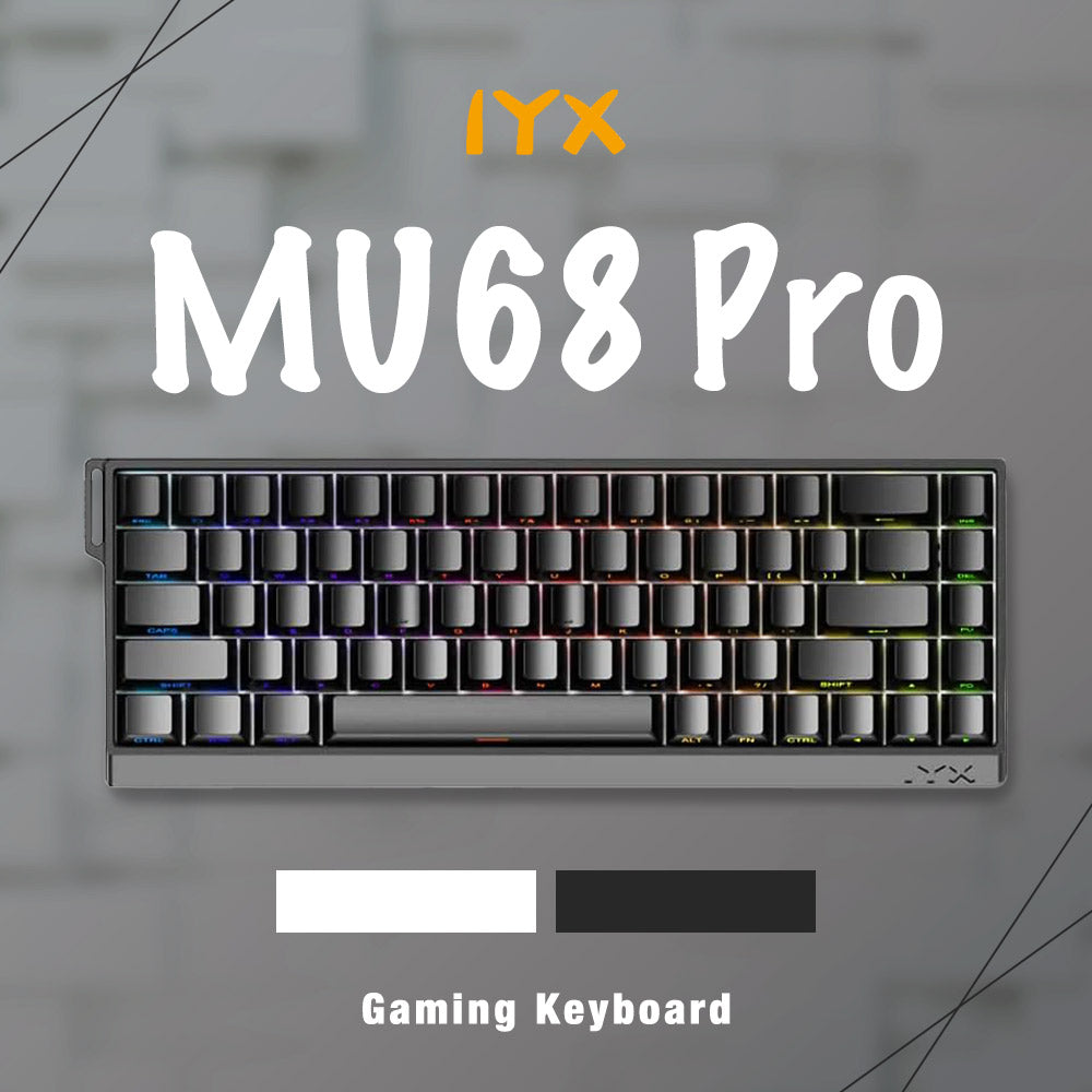 IYX MU68 Pro ブラック ラピッドトリガー ゲーミングキーボード