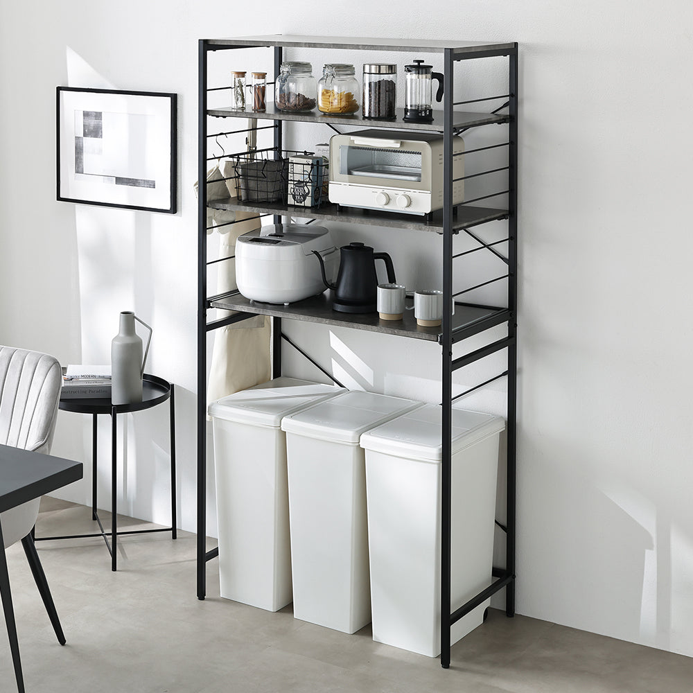 レンジラック ゴミ箱上収納タイプ 『Kitte キッテ』 幅85cm/デッド