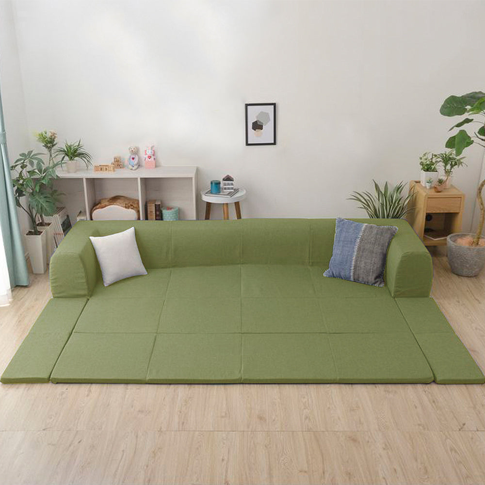 日本製 洗える2WAYフロアソファ/おしゃれなウォッシャブルカバー付国産