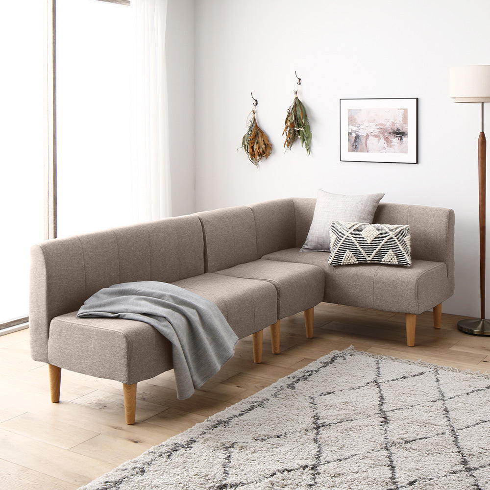 ダイニングソファ 日本製 コーナーソファ3点セット/ダイニング