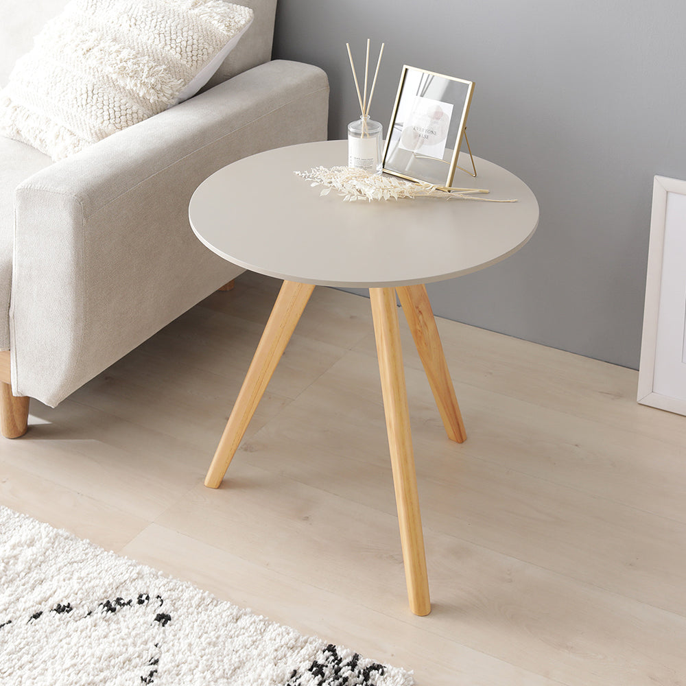 ラウンドサイドテーブル 大理石ホワイト/ソファサイド等にお勧めの