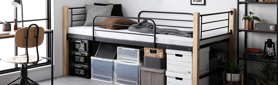 ロフトベッド（シングル/ブラウン） – RASIK（ラシク）家具