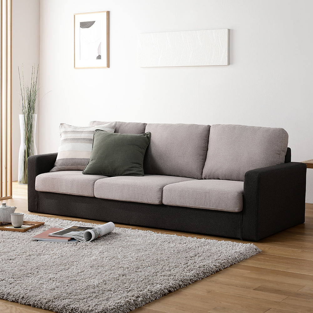 2人掛け 洗える着替えソファ『＆NAME アンドネーム』/脚を外せば