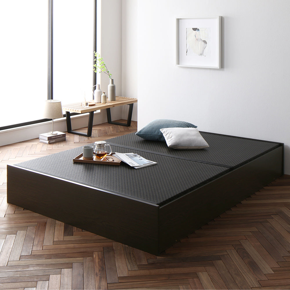 日本製 畳カラーが選べる大容量収納 畳ベッド/安心の国産品質＆頑丈