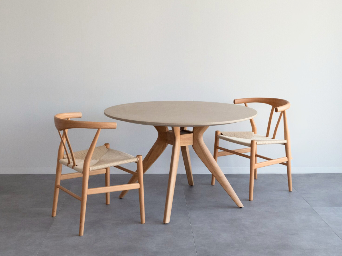 R2 モールテックス ラウンドテーブル おしゃれ 直径 100～110cm（丸