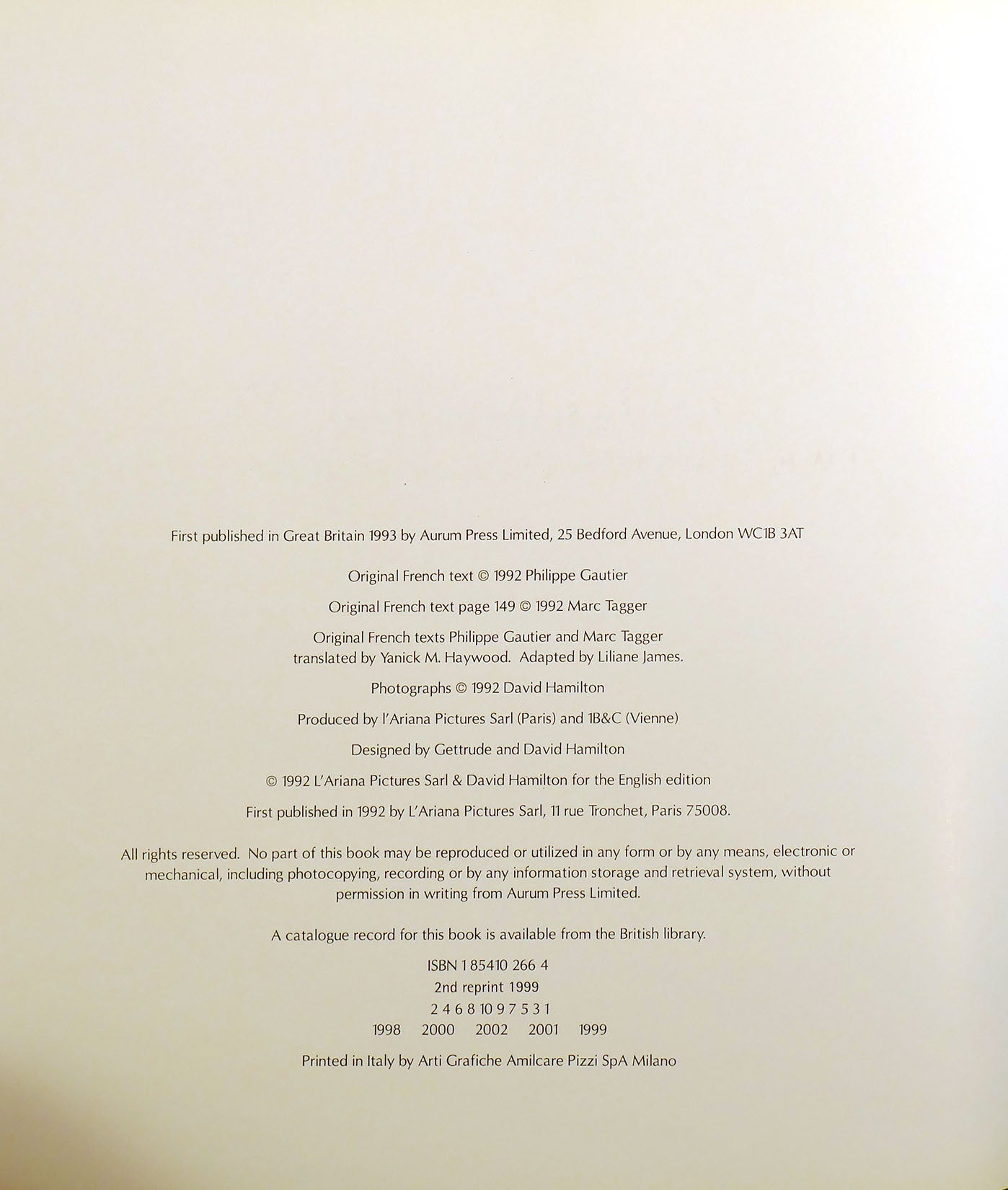 DAVID HAMILTON Twenty Five Years of an Artist | David Hamilton