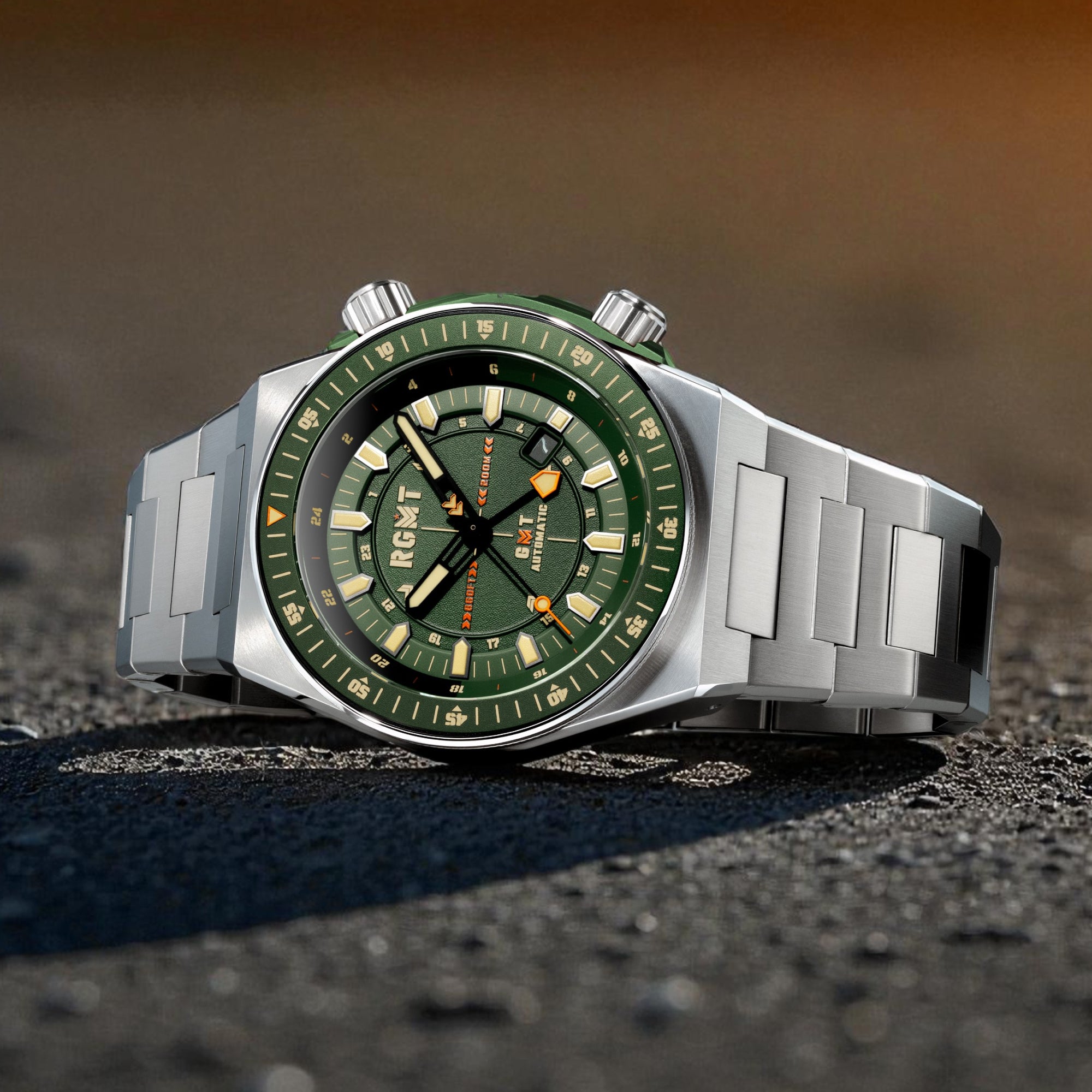 Moss Green | Marksman GMT Automatic