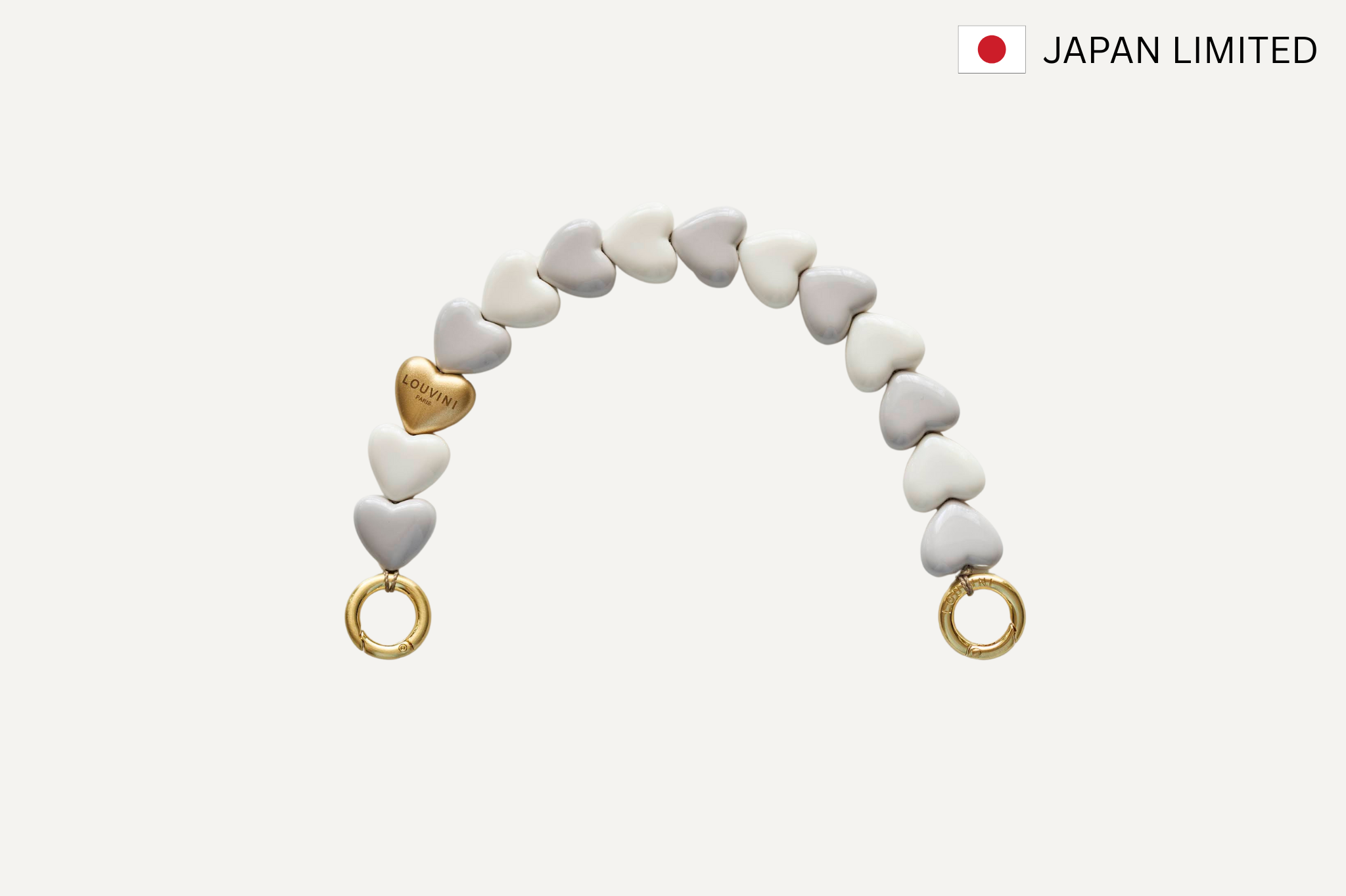 ハンドストラップ PETIT CUORE GRAY-WHITE – R deco interiors