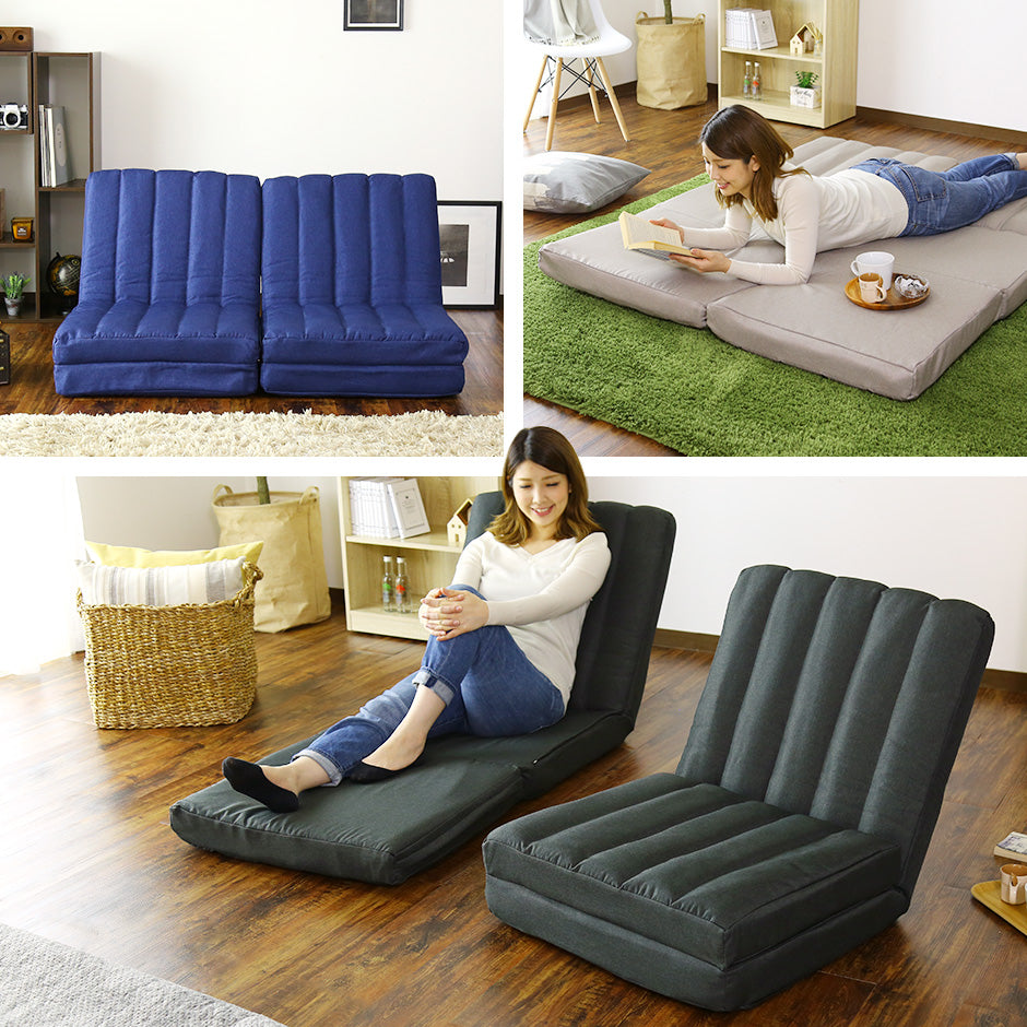 幅120 座椅子 ソファーベッド 2人用ソファ ロータイプ 折りたたみ