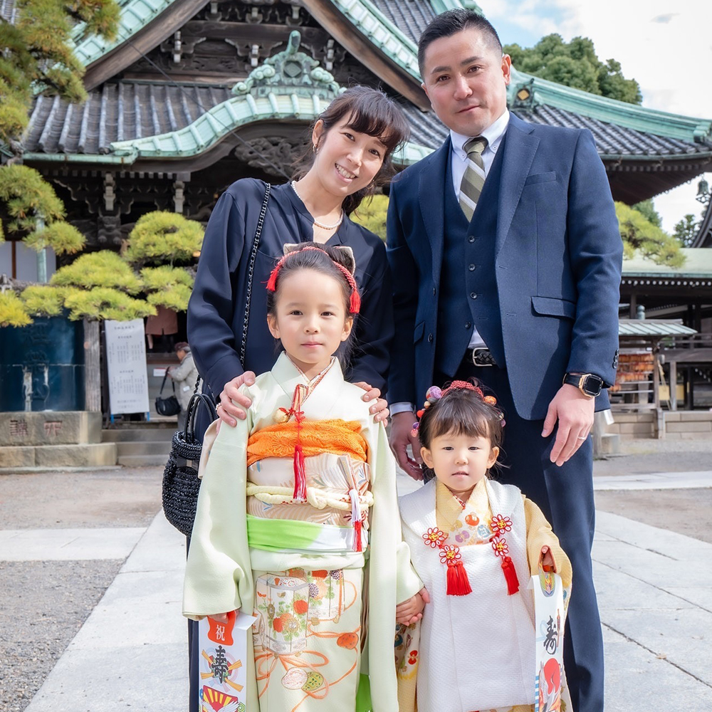 T3-001G 三歳祝着 黄色地鹿の子絞り宝尽し絵羽 総絞白被布 - 円居の