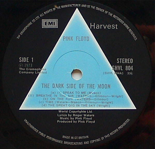 Pink Floyd – UK 1st Pressing Dark Side of the Moon LP
