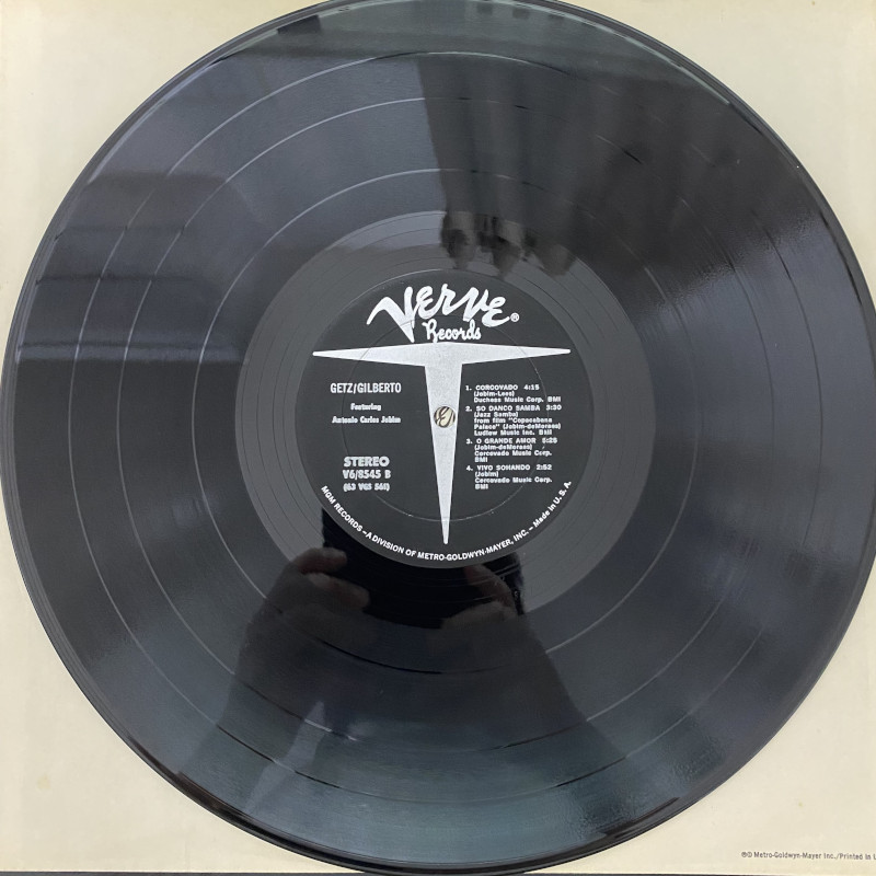 USED LP] ゲッツ／ジルベルト GETZ/GILBERTO US Verve V6-8545 STEREO