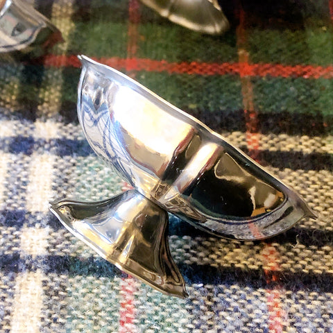 フランスアンティーク 花リムアイスクリームカップ イノックス 6個