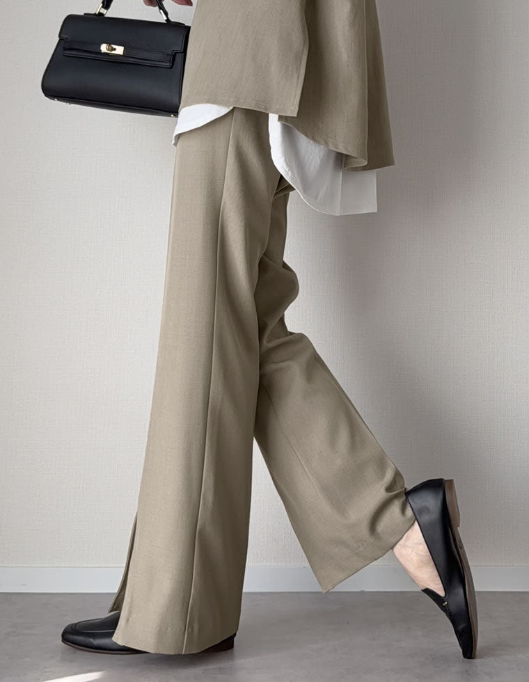 ストレッチツイルスリットパンツ - パンツ通販 | 人気レディース