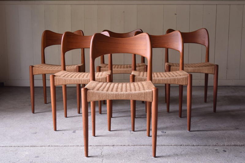 ヴィンテージ デンマーク製 ダイニングチェア 6脚セット | REFACTORY