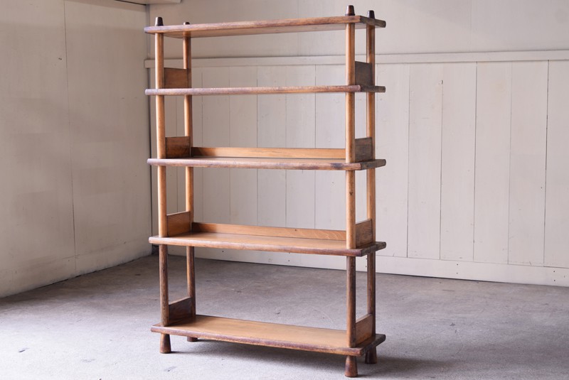アンティーク 明るい木味のオープンラック | REFACTORY antiques