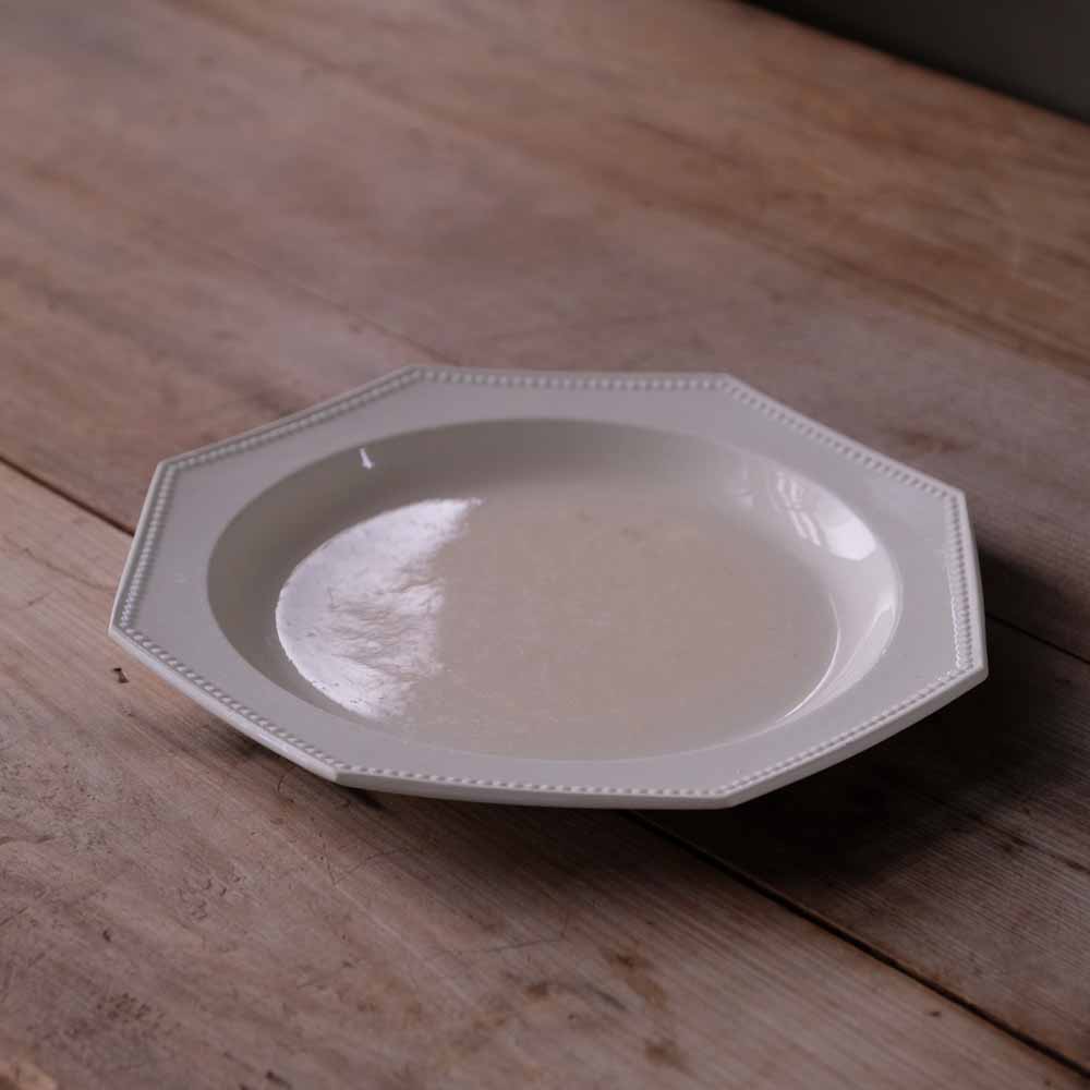 フランス モントロー窯 オクトゴナル 8角皿 23㎝ | REFACTORY antiques