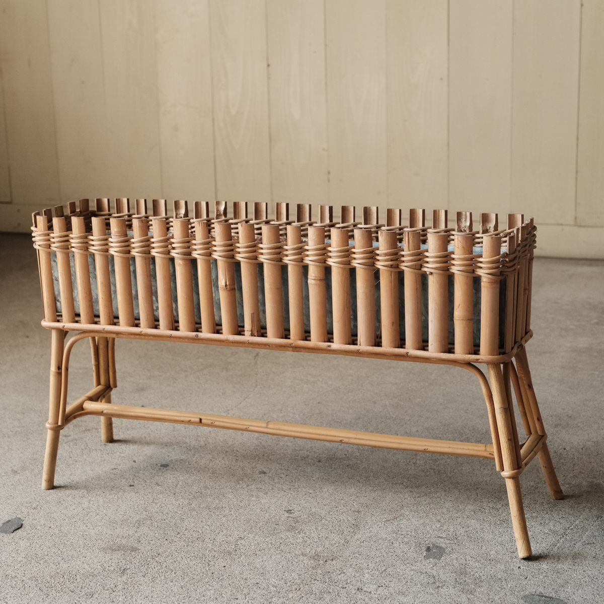 DR-54 フランスヴィンテージ バンブーファニチャー プランタースタンド