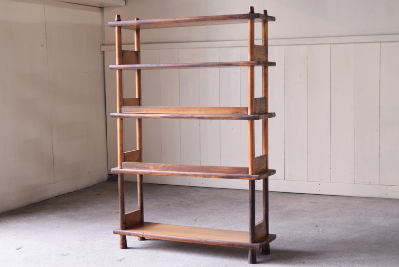 アンティーク 明るい木味のオープンラック | REFACTORY antiques