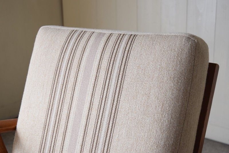 ヴィンテージ デンマーク製 チーク材×オーク材 イージーチェア①