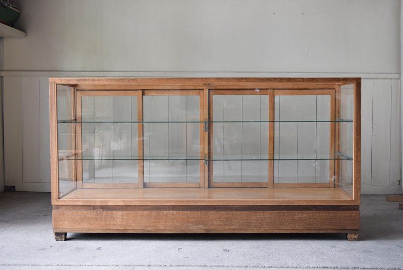 アンティーク5面ガラス陳列ガラスショーケース | REFACTORY antiques