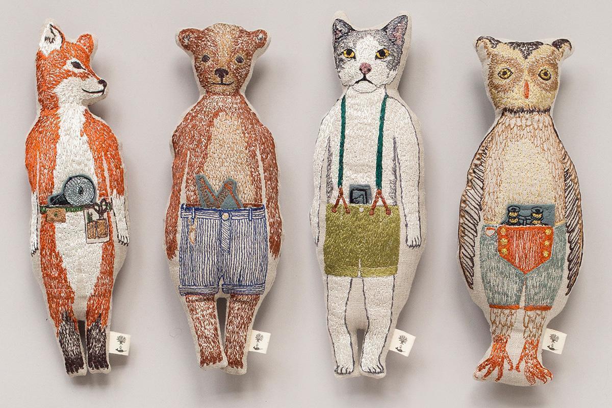 石田ゆり子さんもお気に入り?! 個性豊かな動物たちの刺繡 NY発の