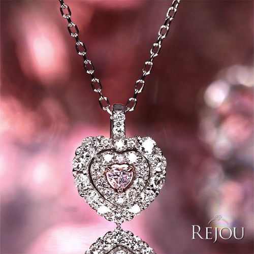 ハートシェイプピンクダイヤモンド 0.056ct/LP/SI2 ダイヤモンド 0.3ct