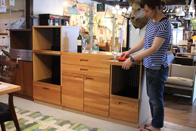 unico キッチンカウンター HUTTE W1200 unico キッチンカウンター