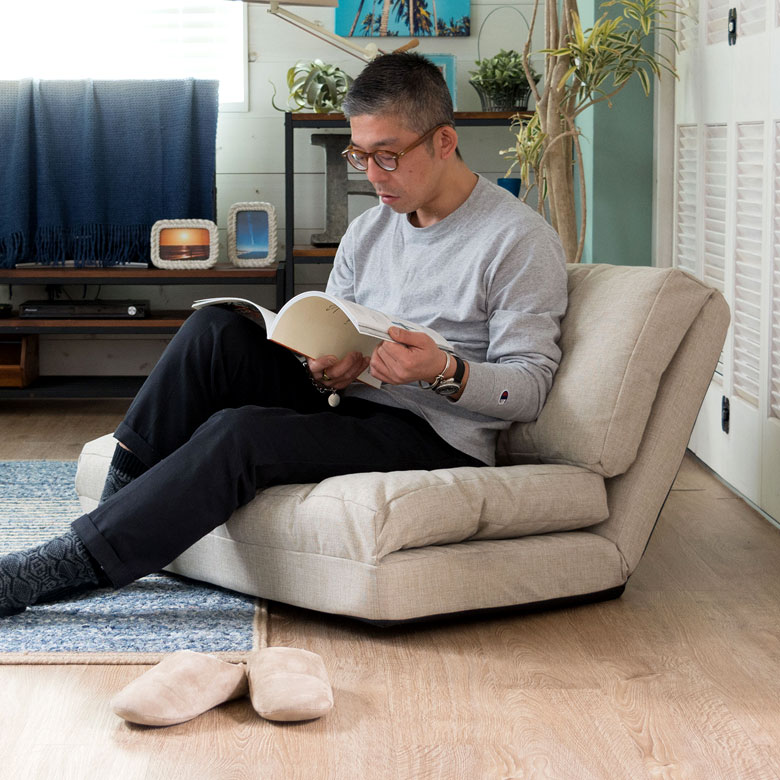 ソファベッド 2way 3way 2人掛け 折りたたみ 14段階リクライニング