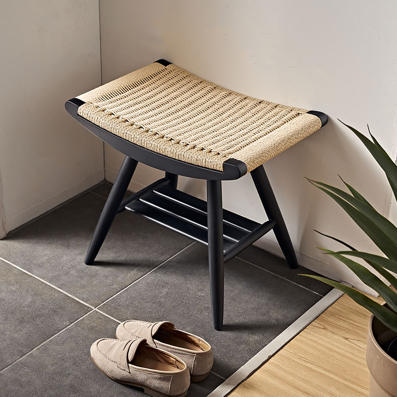 スツール 椅子 イス いす チェア ベンチ ペーパーコード 木 木製