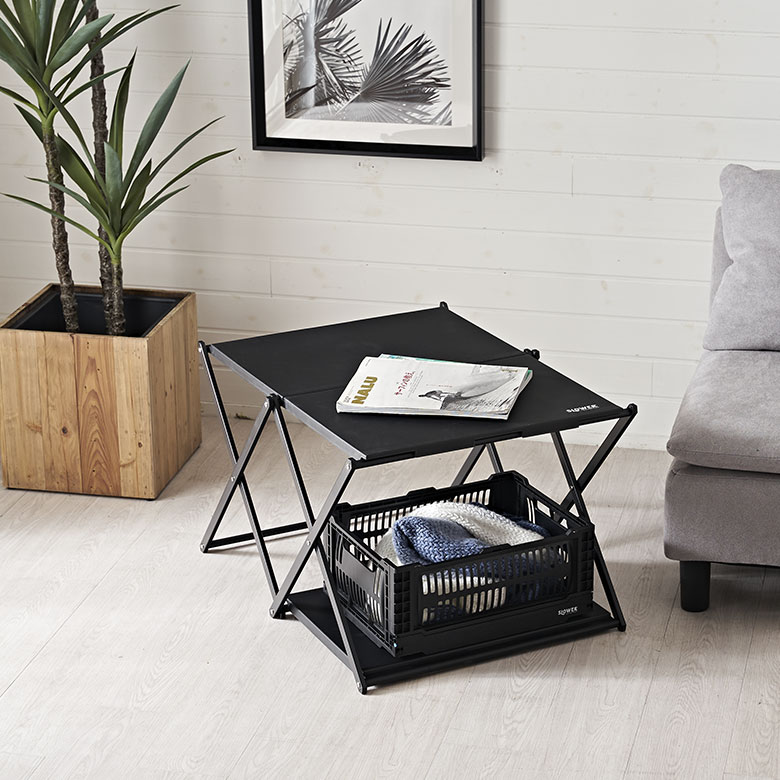 ラック テーブル 折りたたみ 約 W 57cm D 56cm H 7cm キャンプ