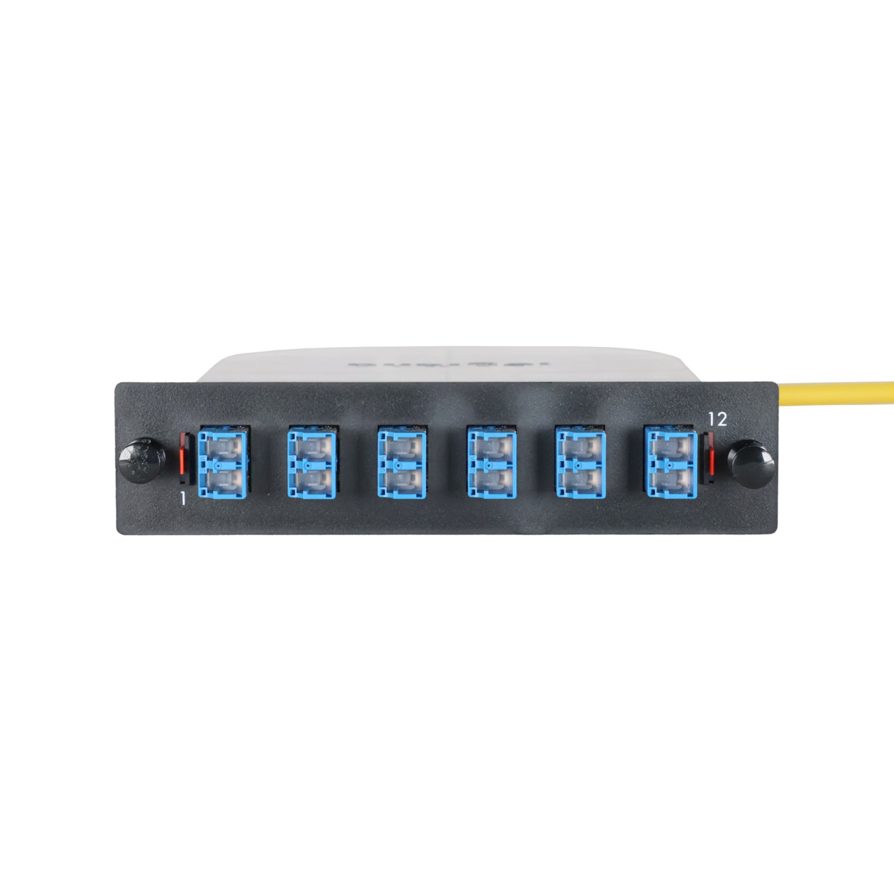 LM2 Cassette, 12 Fiber, LC Duplex (6), Single-Mode (OS2) to 1