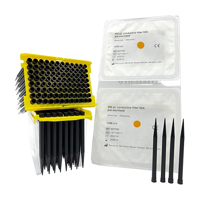 Pipette Conductive Filter Tips, 900 µL, Pre-sterilized, 2304/pk