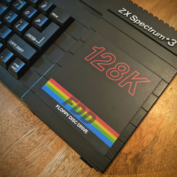 ZX Spectrum +3 disk drive label – Retrofied