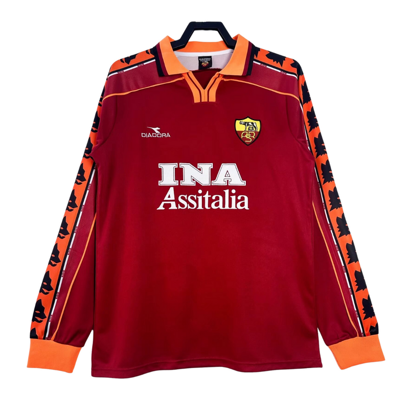 AS Roma Long Sleeve Home Shirt - 1998-99 – Retro Football Shirts