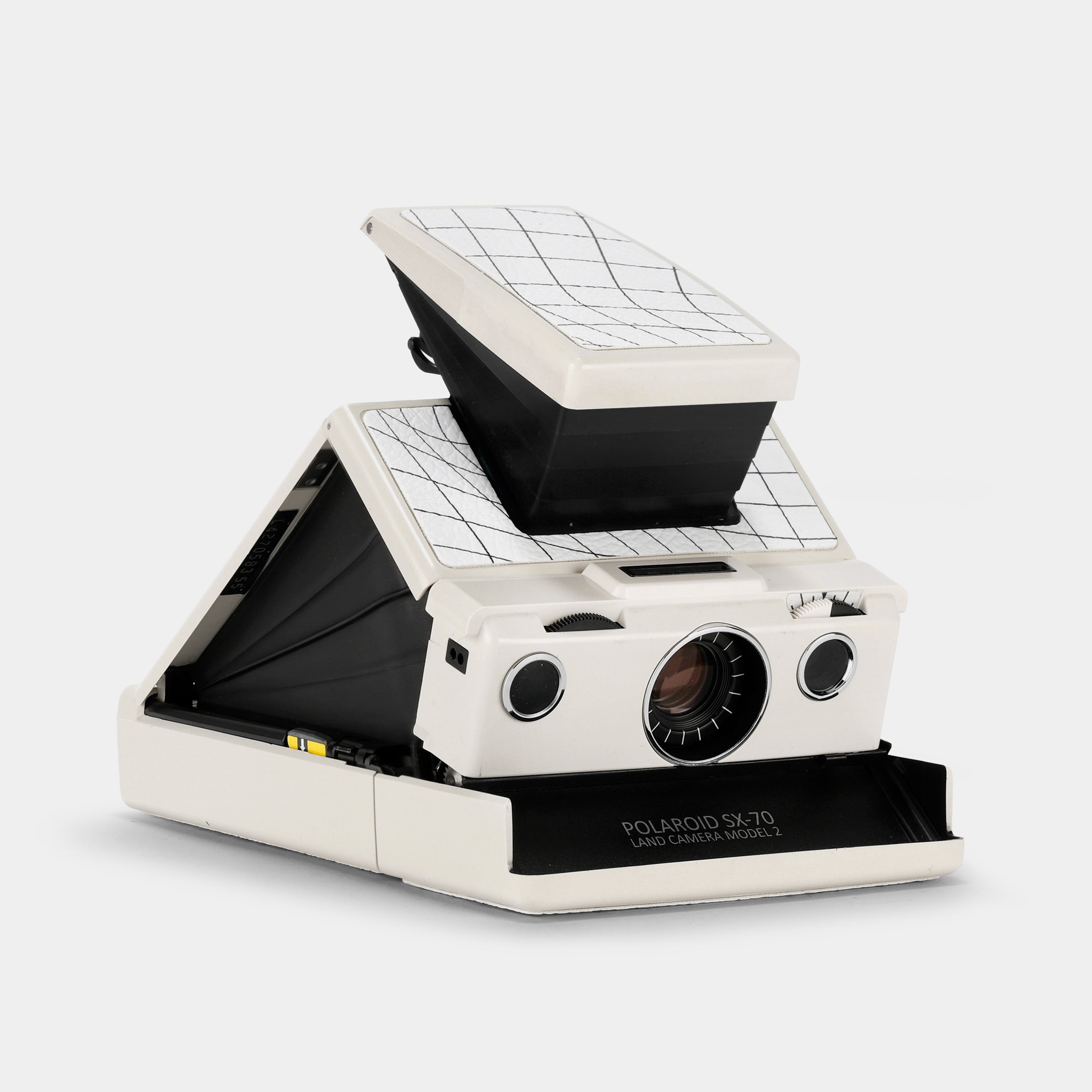 Polaroid SX-70 Model 2 White Folding Instant Film Camera