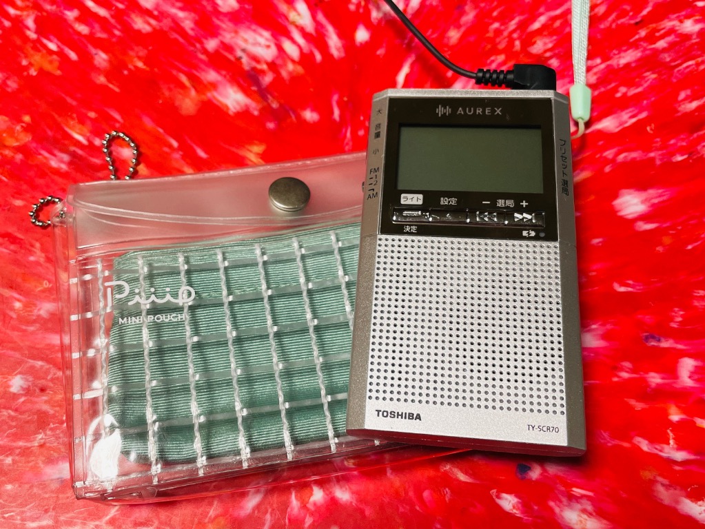 TOSHIBA（東芝） ポケットラジオ 携帯 ラジオ am fm ワイドfm led