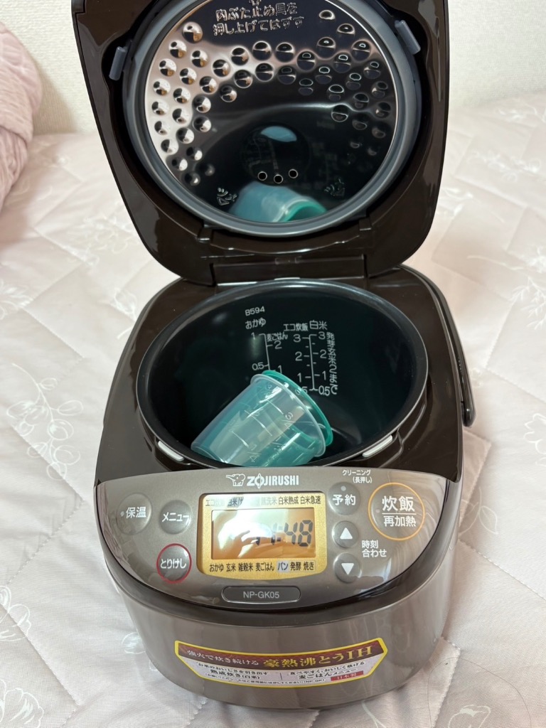 NP-GK05(XT) 象印 炊飯器 3合 IH炊飯ジャー 極め炊き 一人暮らしに