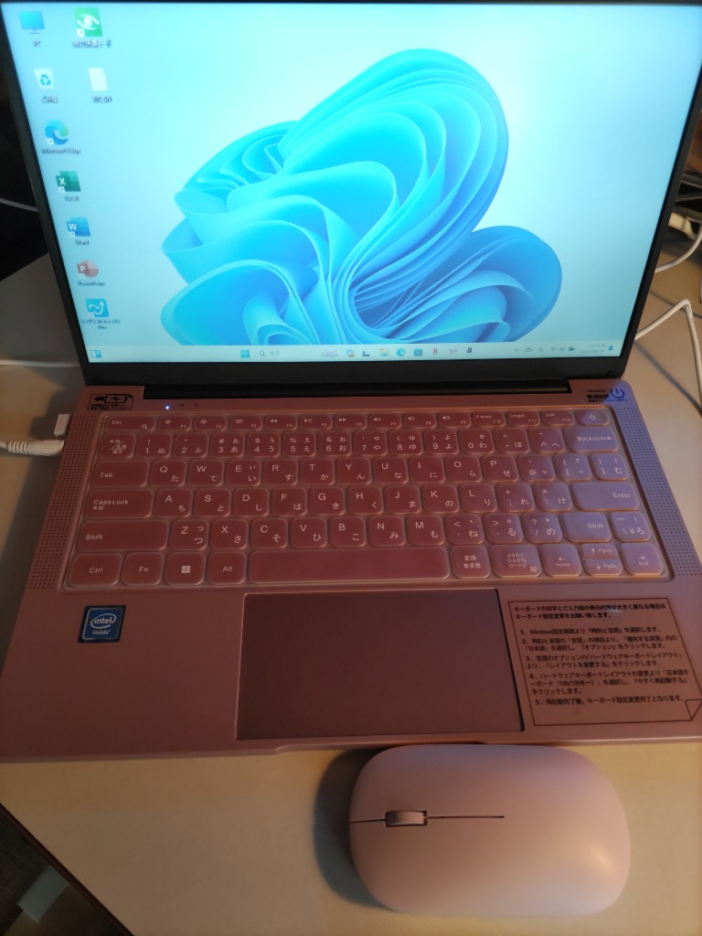 ノートパソコン 新品 Intel Celeron N3450 ピンク メモリ 12GB 高速SSD