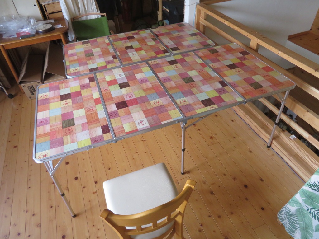 Coleman（コールマン） ナチュラルモザイクリビングテーブル/180プラス