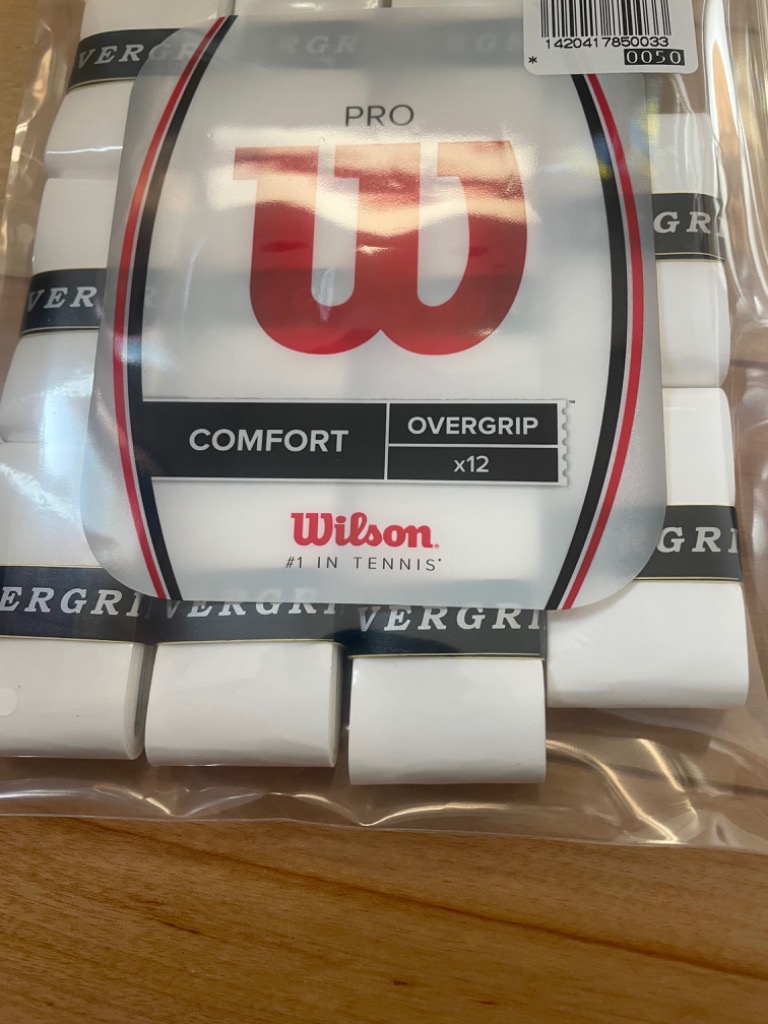 Wilson（ウイルソン） プロオーバーグリップ ホワイト 12本入り PRO